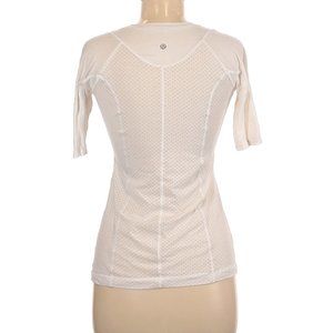 Lululemon short sleeve white top 6 VG